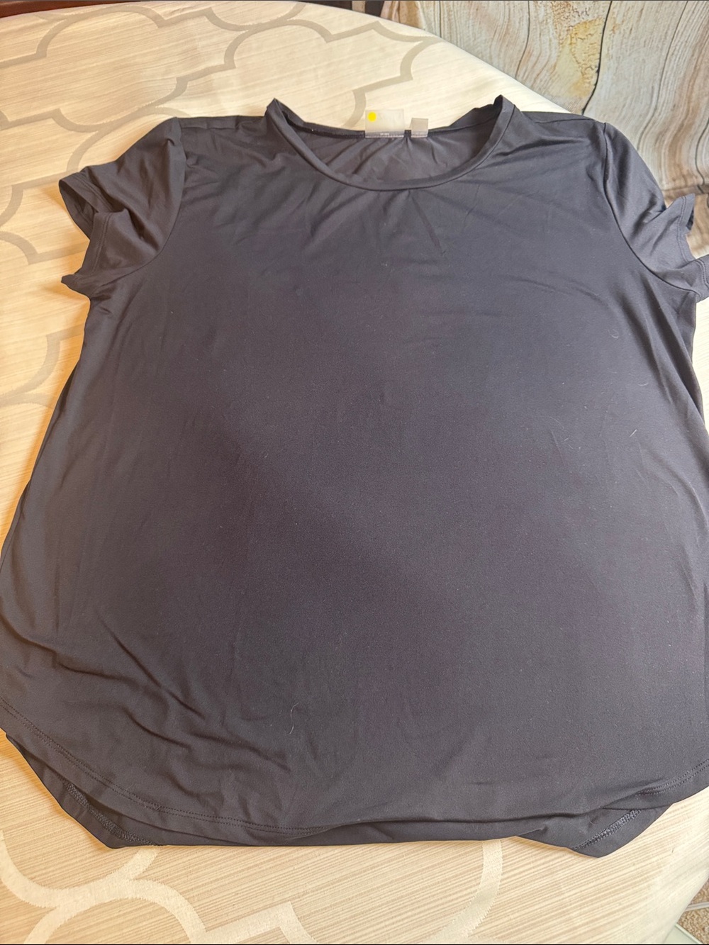 Zella Black Short-Sleeve Crew Tee